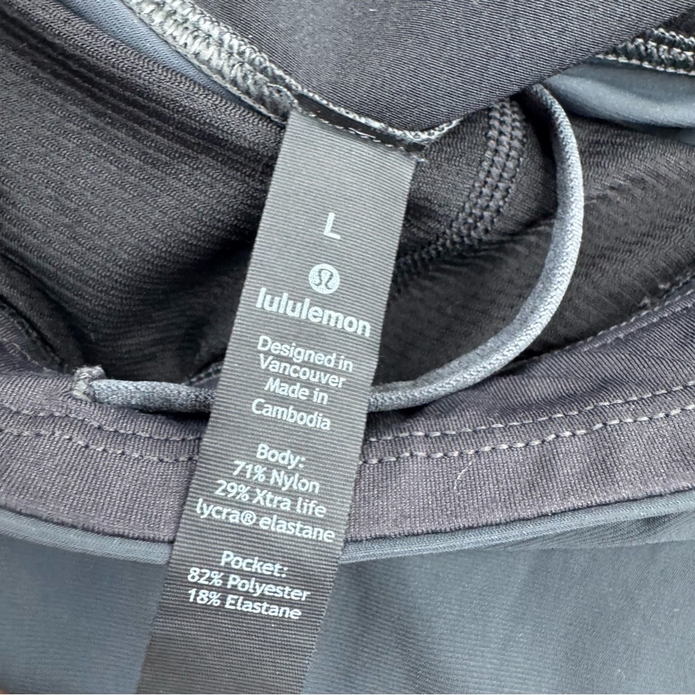lululemon Surge Jogger Men Large Black Stretch Drawstring Zip Cuff Gym Training - Picture 3 of 16
